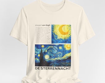 The Starry Night T-Shirt, Van Gogh, Art Shirt, Mother's Day Gift, Birthday Gft, Art Lover's gift