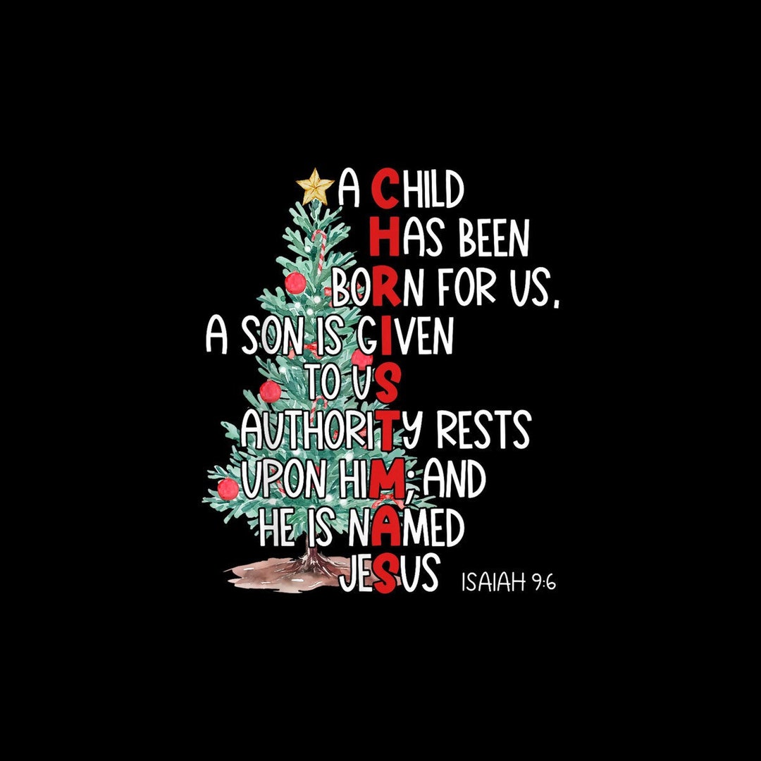 Christmas Jesus Mighty God Isaiah 9 6 Faith Christian PNG. - Etsy