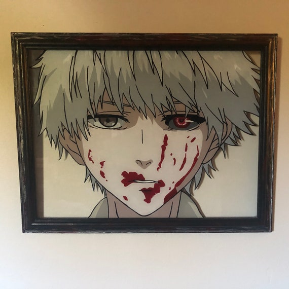 Tokyo Ghoul Painting On Glass Etsy Tokyo Ghoul Painting On Glass Etsy