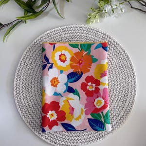 Book Sleeve for Books | Padded Book Cover | Floral Design Book Holder | E-Reader Sleeve | Bookish Gift | Book Bag | Mother&#39;s Day Gift