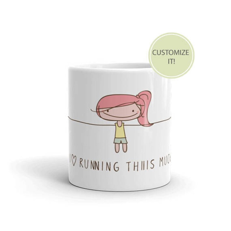 Personalized Gift for Runners Running Coffee Mug I Love Etsy
