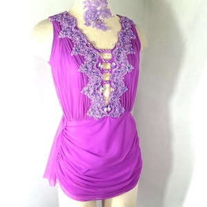 orchid lyrical dance costume, Lyrical Dance Costume, competition Dance Costume, dance cotume, couture dance Costume, Custom Dance Costume,