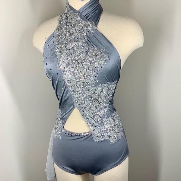 Custom Dance Costume deposit, custom dance design, lyrical dance costume, dance costume, blue lyrical dance costume , team costume