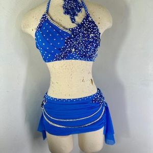 Sky Blue dance costume, Custom dance, deposit dance Costume, custom lyrical Dance Costume, competition Dance Costume, dance costume