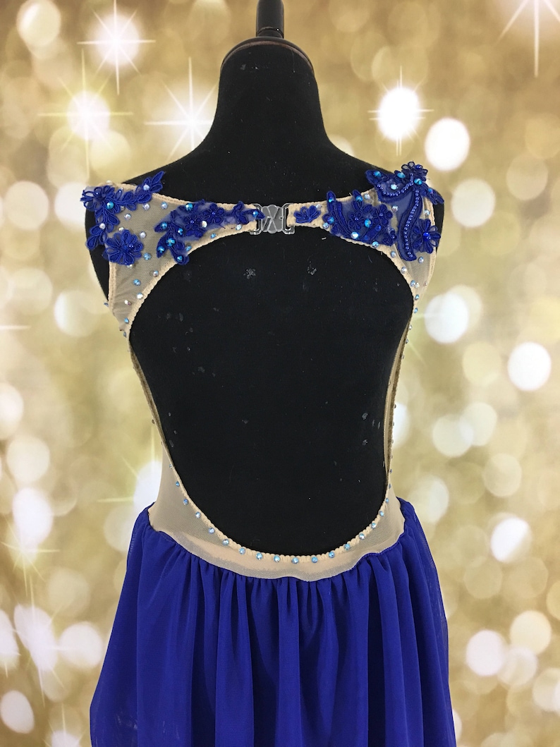 Blue lyrical dance costume Lyrical Dance Costume competition Etsy