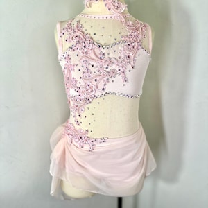 Ballet pink lyrical dance costume, Lyrical Dance Costume, competition Dance Costume, dance cotume, couture dance Costume, Custom costume