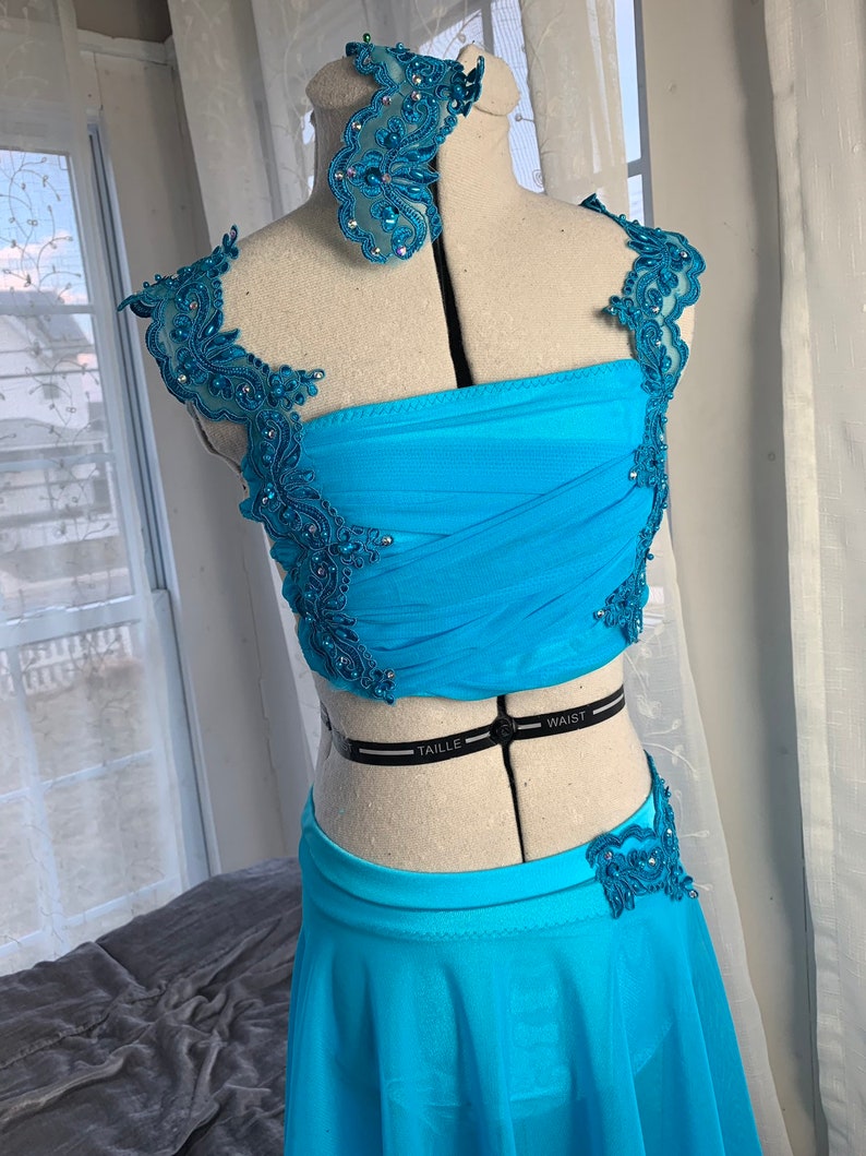 Lyrical Dance Costume blue Lyrical Dance Costume light blue Etsy
