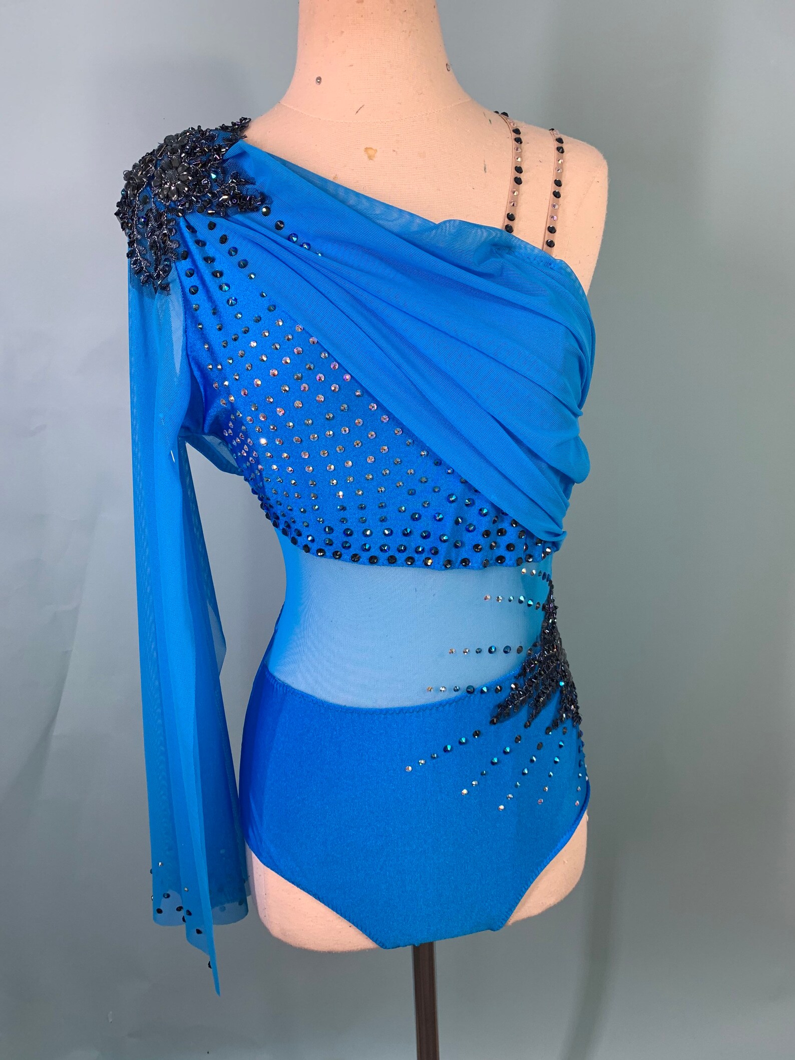 Contemporary Dance Costume Grey Dance Costume Dance Costume Etsy