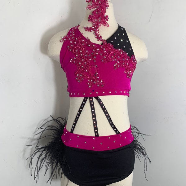 Jazz dance Costume,custom jazz Dance Costume, competition Dance Costume, black dance costume, couture dance Costume, girls dance costume