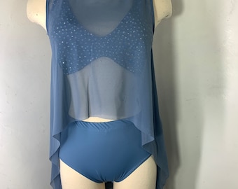 Kostüm für zeitgenössischen Tanz, Marine-Tanzkostüm, Solo-Tanzkostüm, kundenspezifisches Gruppentanzkostüm, marineblaues Kostüm für zeitgenössischen Tanz, Wettbewerbe
