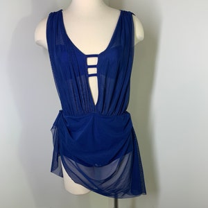 Contemporary dance Costume, lyrical  dance costume, competition Dance Costume,  navy dance costume, custom costume