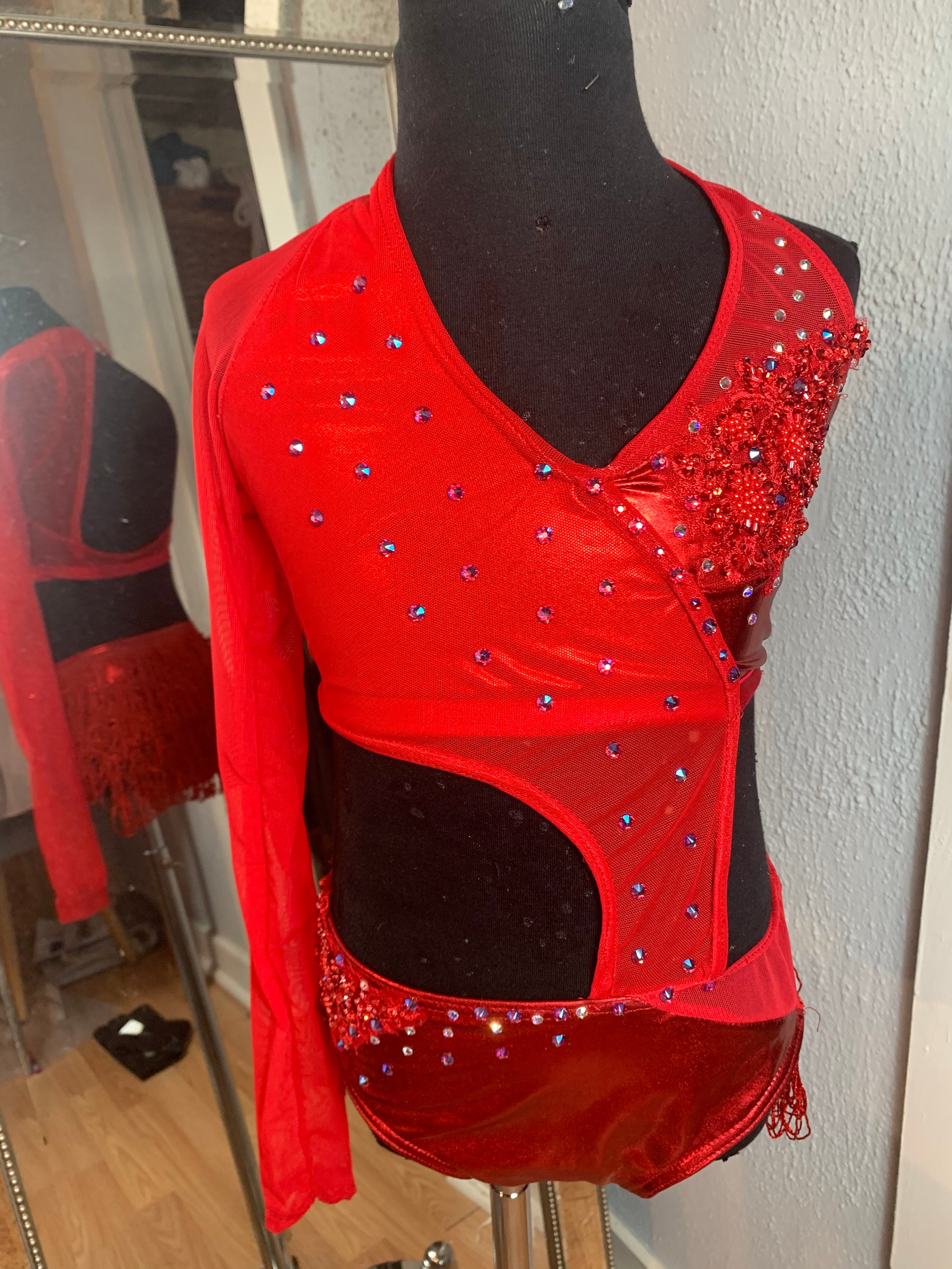 Jazz Dance Costume Red Jazz Dance Costum Red Jazz Dance Etsy UK