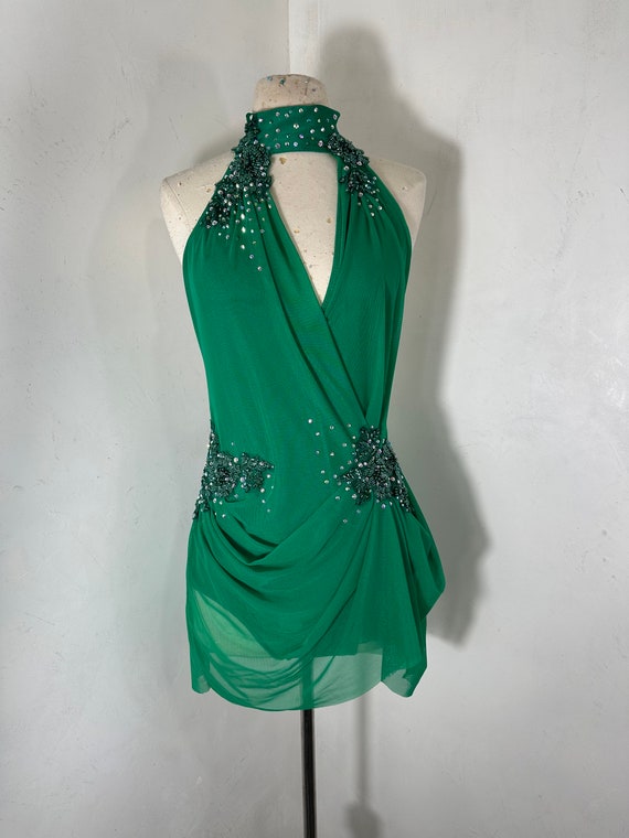 sage formal dresses Mint Green Floral Long Sleeve Formal Dress