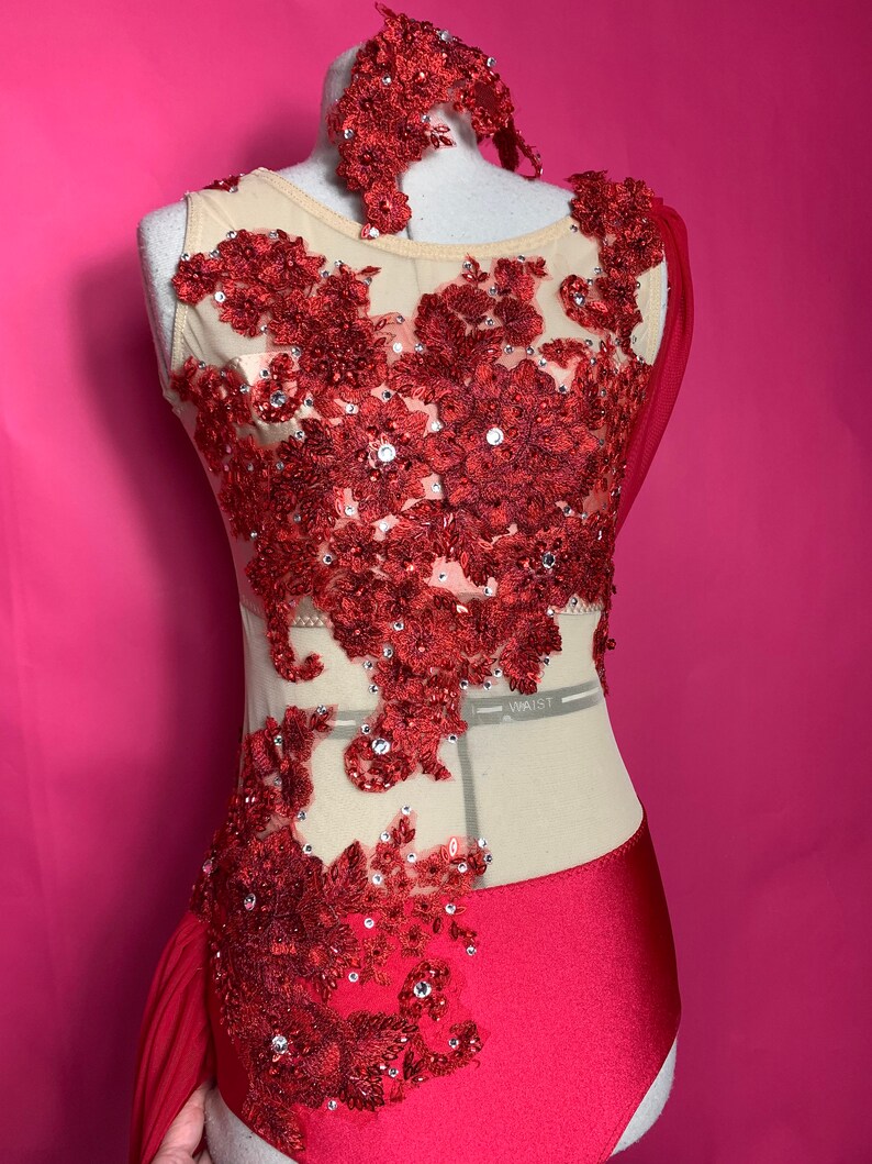 Red Lyrical Dance Costume Lyrical Dance Costume for Etsy