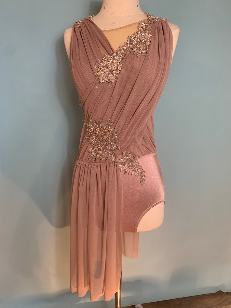 Lyrical Dance Costume Lyrical Pink Dance Costume Competition Etsy