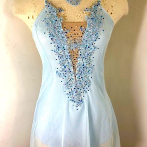 Blue Lyrical dance dress, dance Costume, custom lyrical Dance Costume, competition Dance Costume, dance costume, solo dance costume