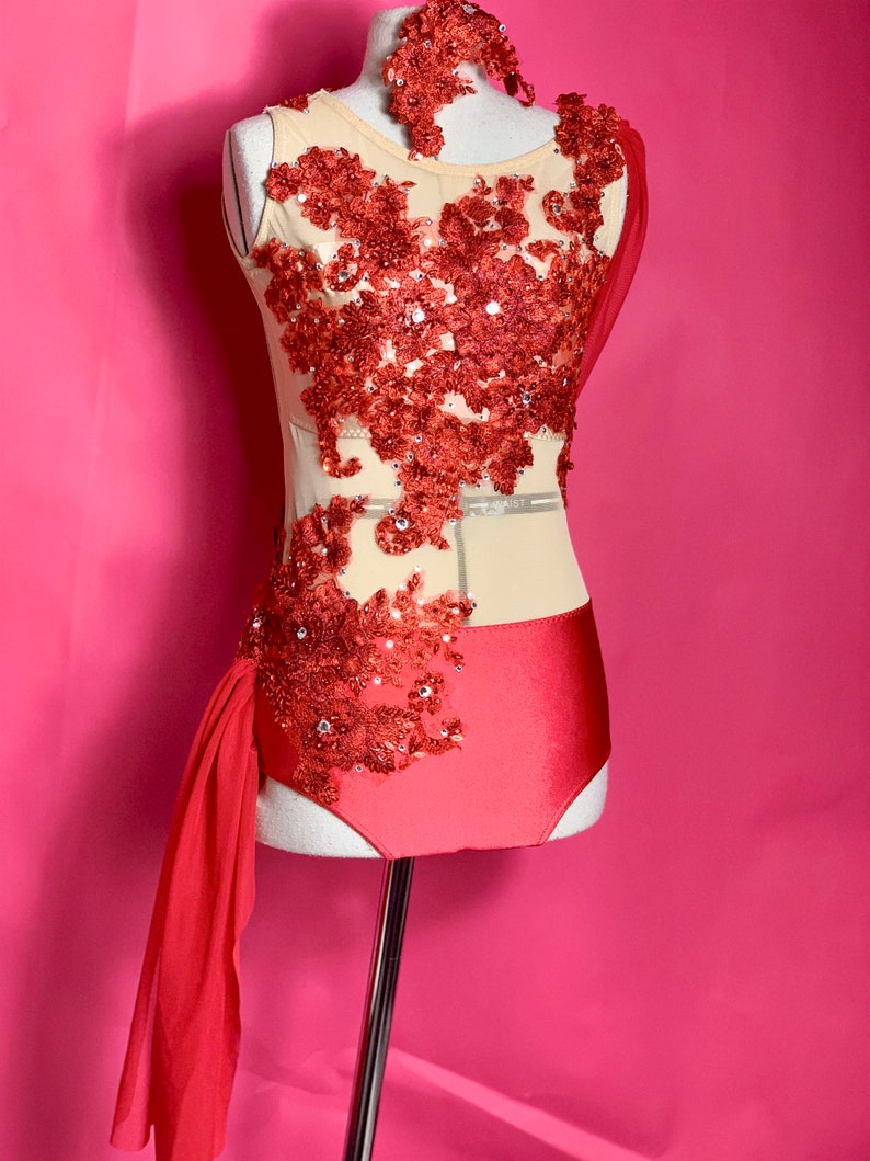 Red Lyrical Dance Costume Lyrical Dance Costume for Etsy