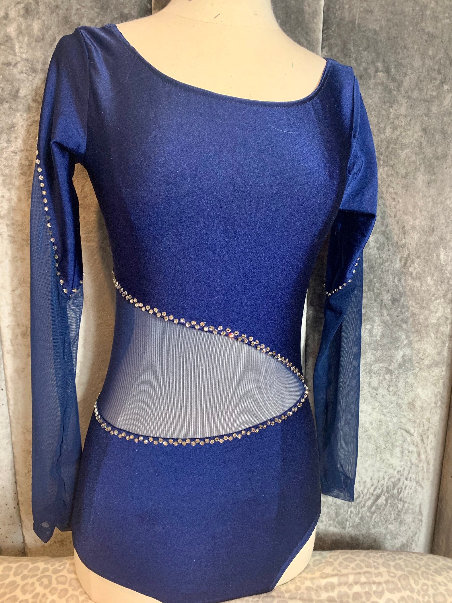 Contemporary Dance Costume Grey Dance Costume Custom Dance Etsy