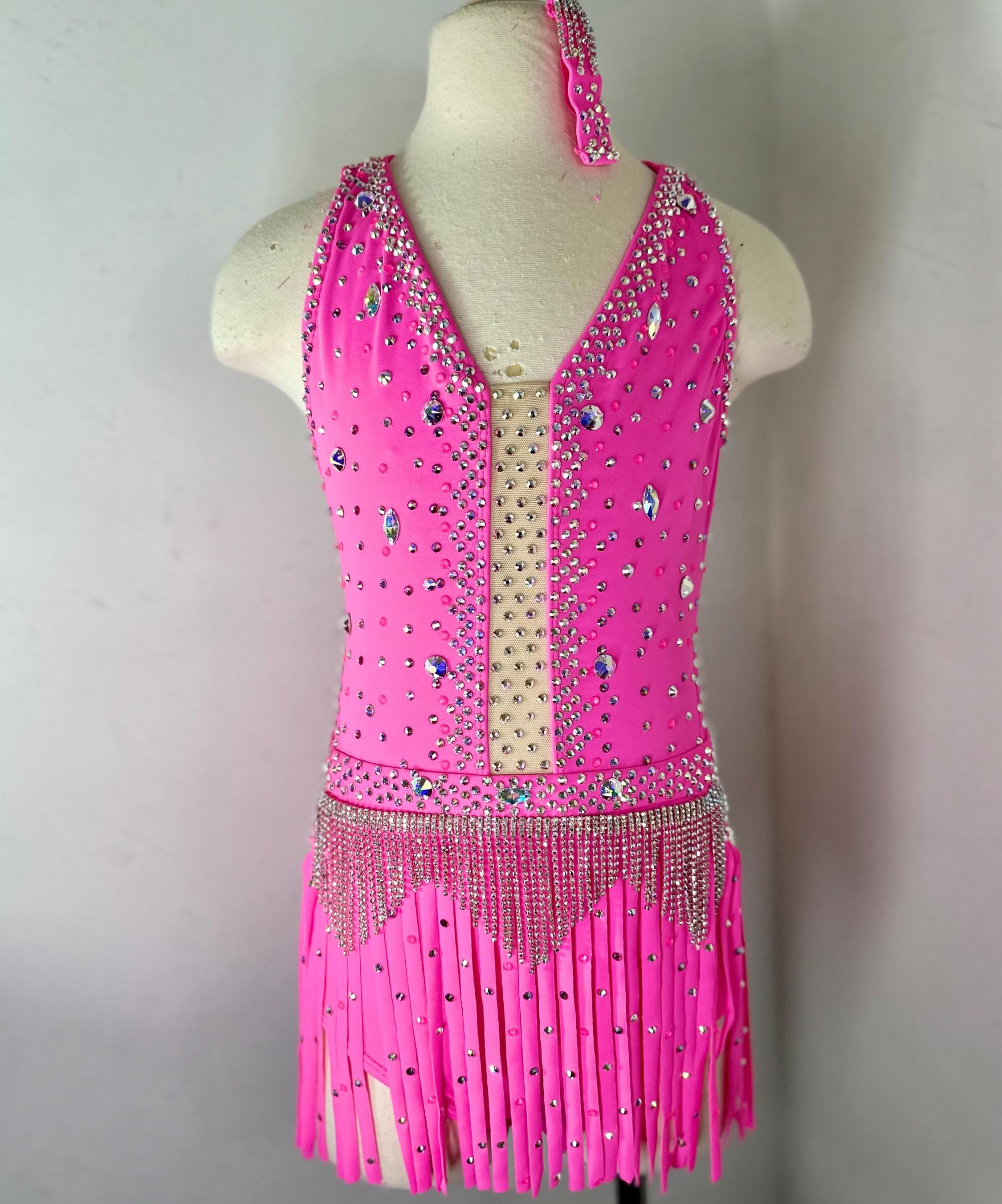 Pink Jazz Costume  solo costume , Solo Costume, custom contemporary dance Costume, competition Dance Costume, dance costume,
