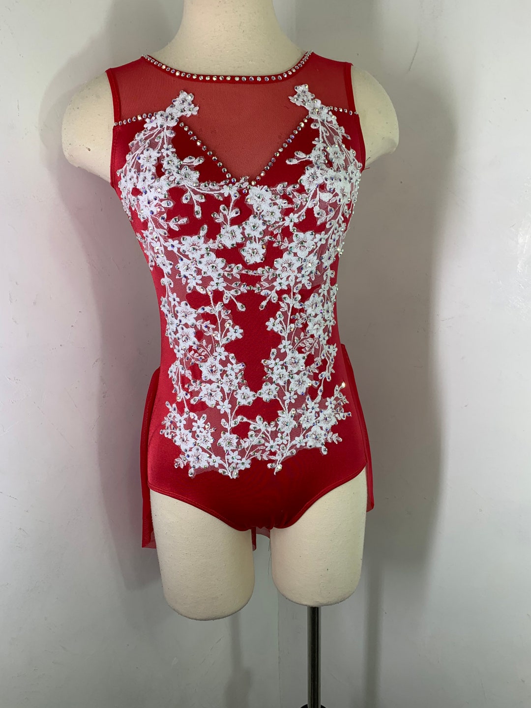 Lyrical Dance Costume, Custom Dance Costume, White Dance Costume, White