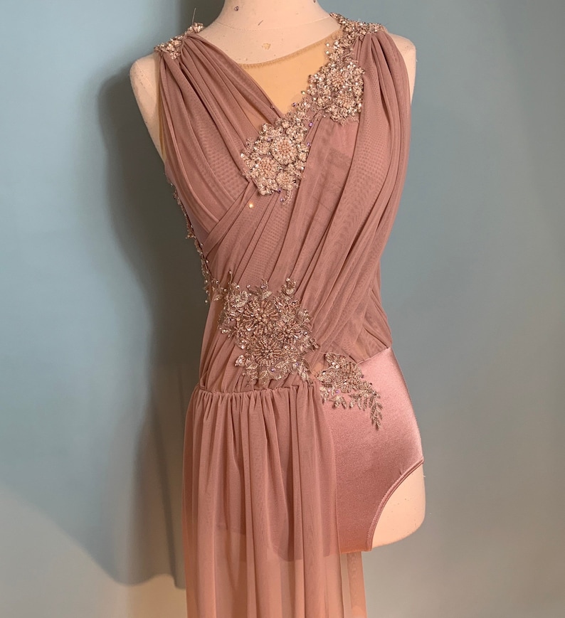 Lyrical Dance Costume Lyrical Pink Dance Costume Competition Etsy