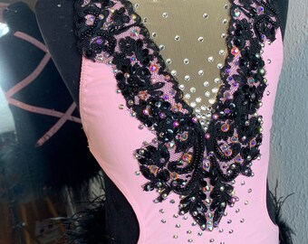 Jazz dance Costume,custom jazz Dance Costume, competition Dance Costume, black dance costume, couture dance Costume, girls dance costume