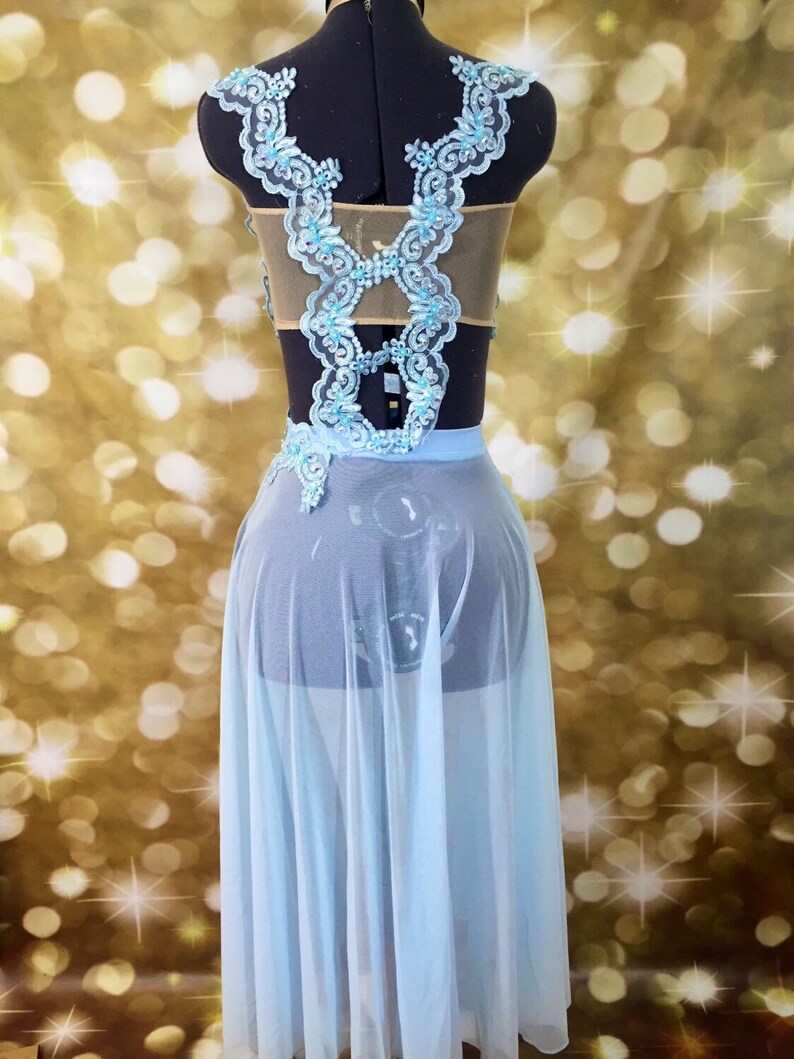 Lyrical Dance Costume blue Lyrical Dance Costume light blue Etsy
