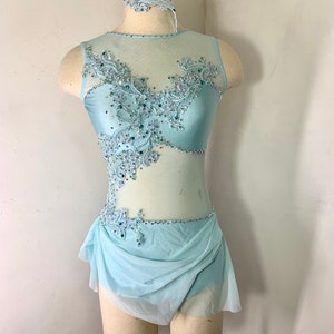 Baby blue lyrical dance costume, Lyrical Dance Costume, competition Dance Costume, dance cotume, couture dance Costume, Custom Dance Costume