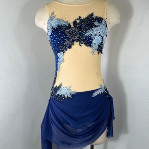 Sky blue lyrical dance costume, Lyrical Dance Costume, competition Dance Costume, dance cotume, couture dance Costume, Custom Dance Costume,