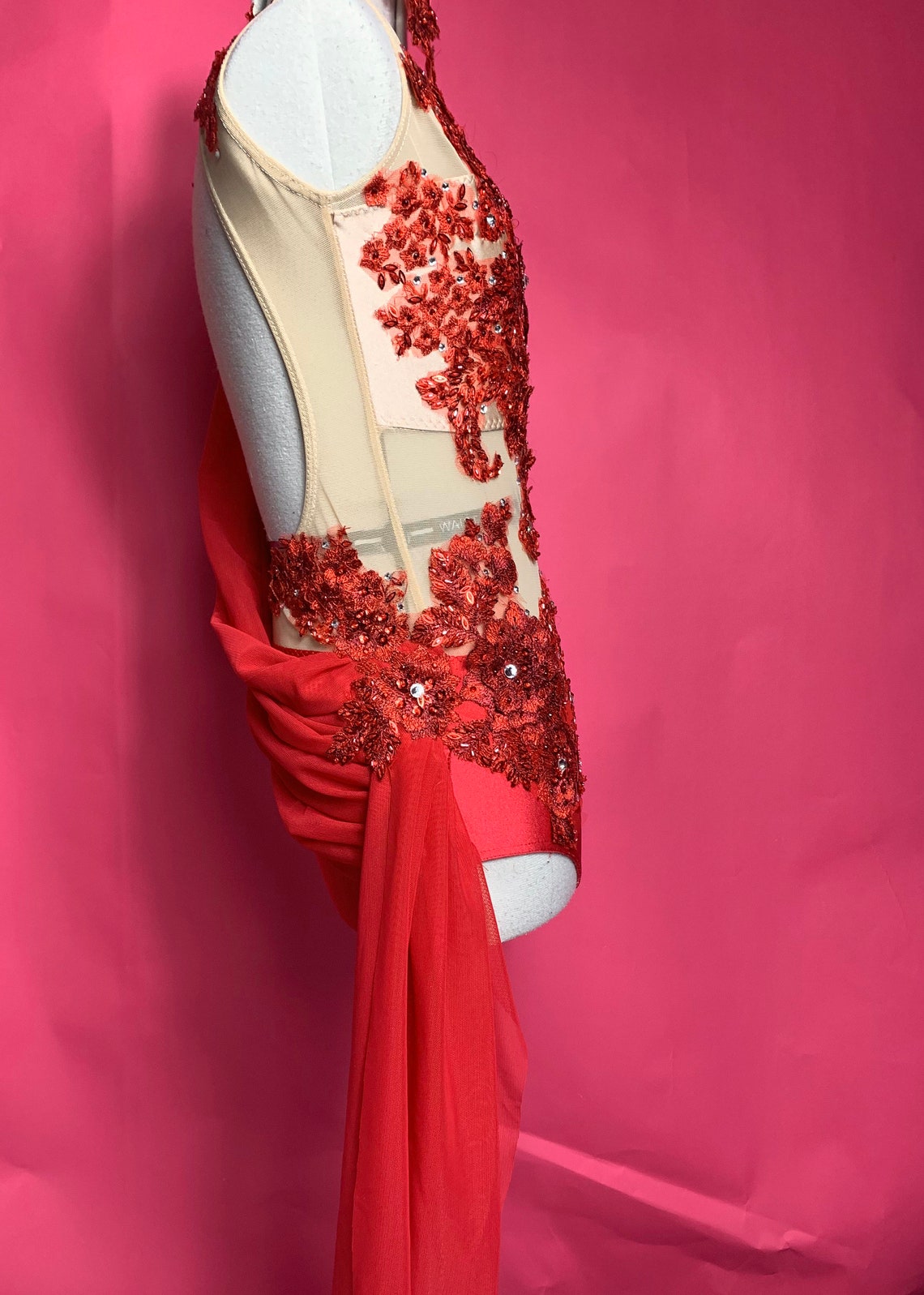 Red Lyrical Dance Costume Lyrical Dance Costume for Etsy
