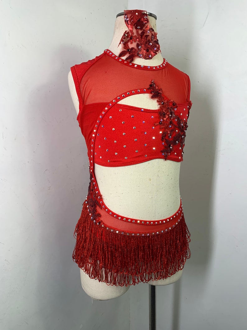 Jazz Dance Costume Red Jazz Dance Costum Red Jazz Dance Etsy