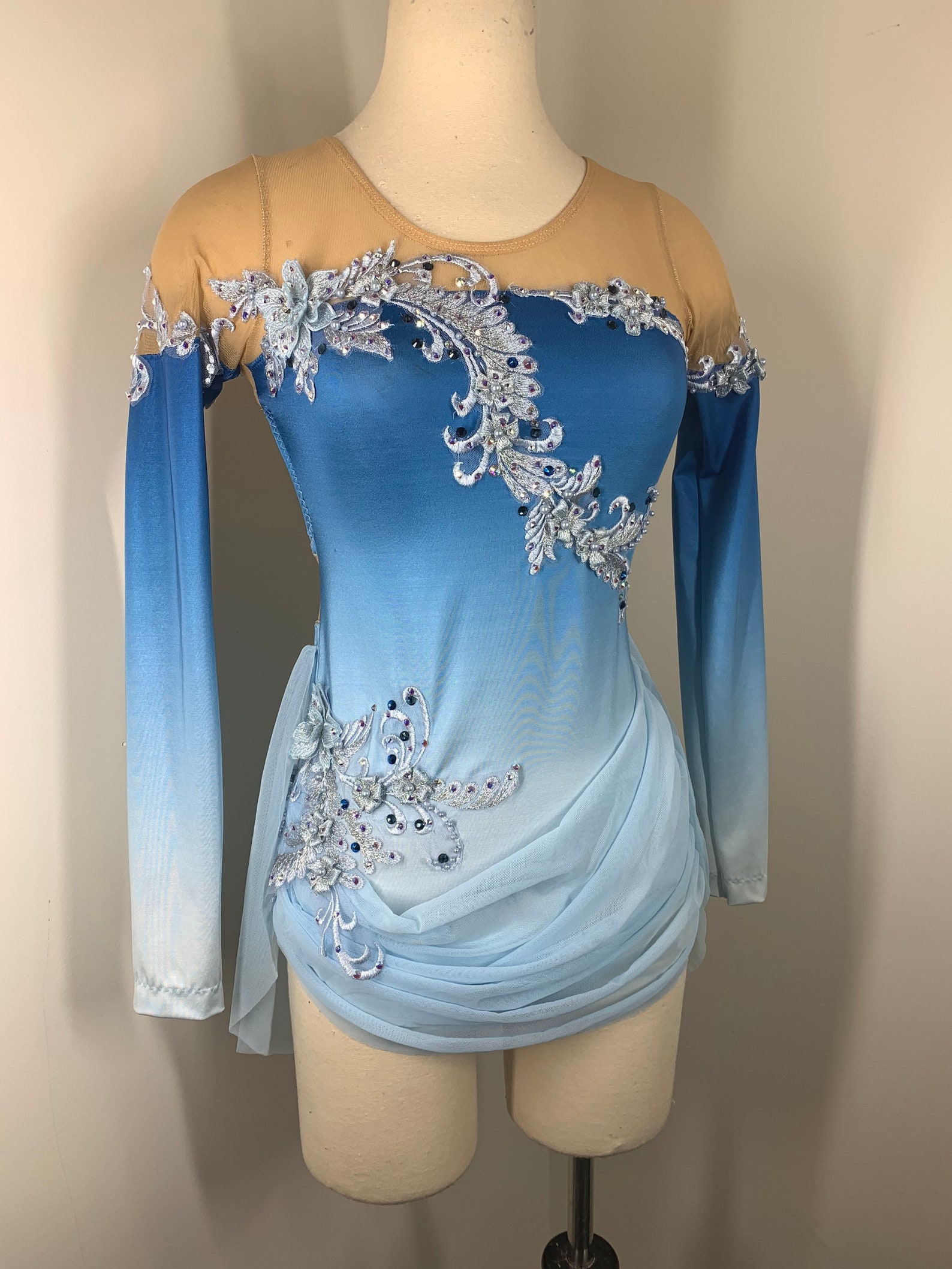 Lyrical Dance Costume Blue Lyrical Dance Costume Ombre Etsy