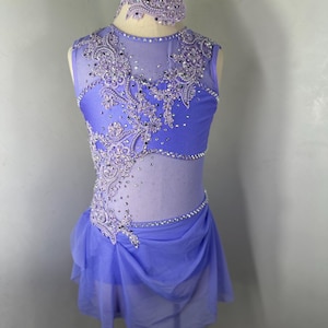 Lilac lyrical dance costume, Lyrical Dance Costume, competition Dance Costume, dance cotume, couture dance Costume, Custom Dance Costume,