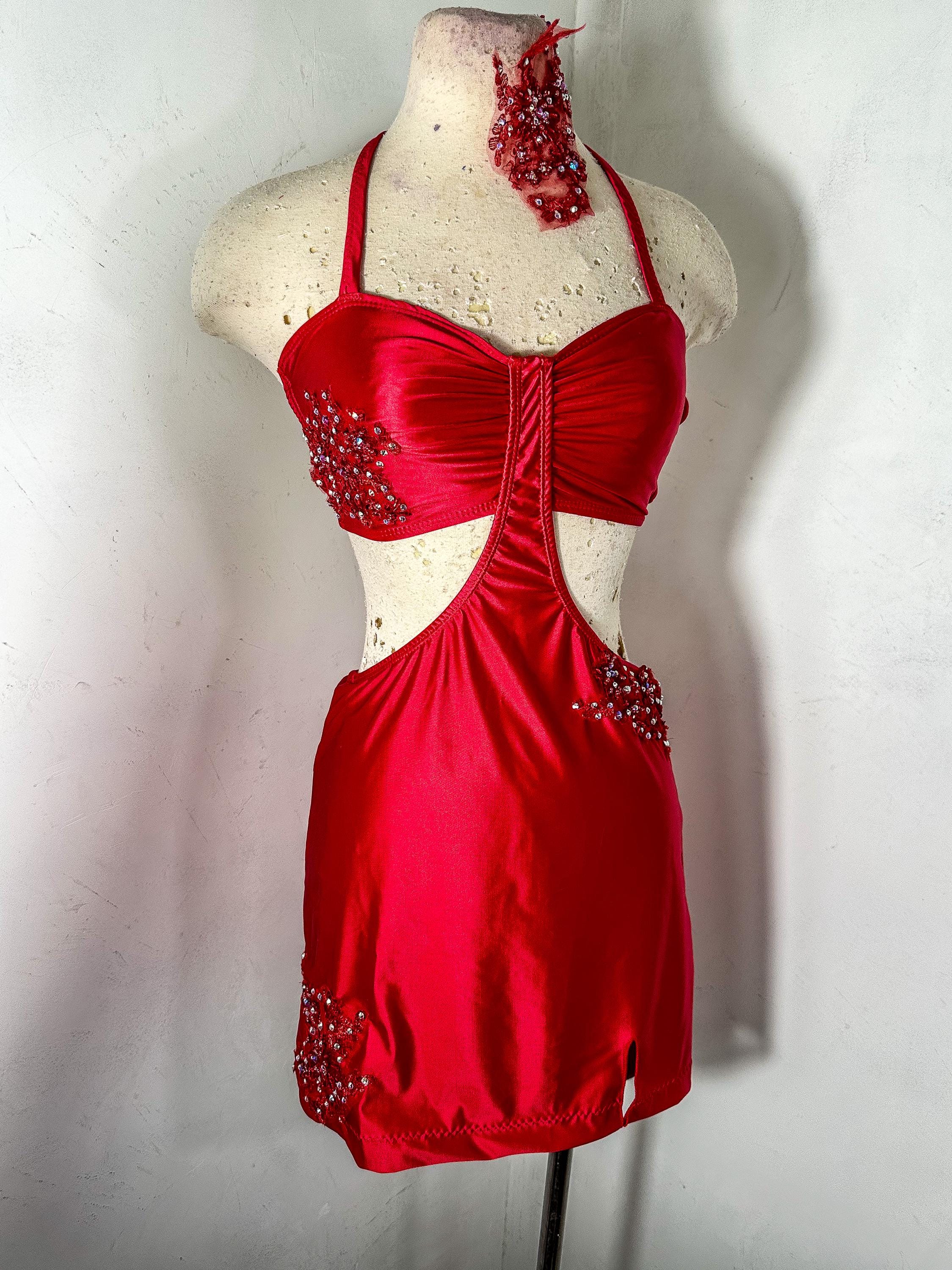 Contemporary Dance Costume in Satin Spandex With Built in Lined Brief. One  Ready to Ship in SA in Black . Can Be Ordered Custom - Etsy New Zealand