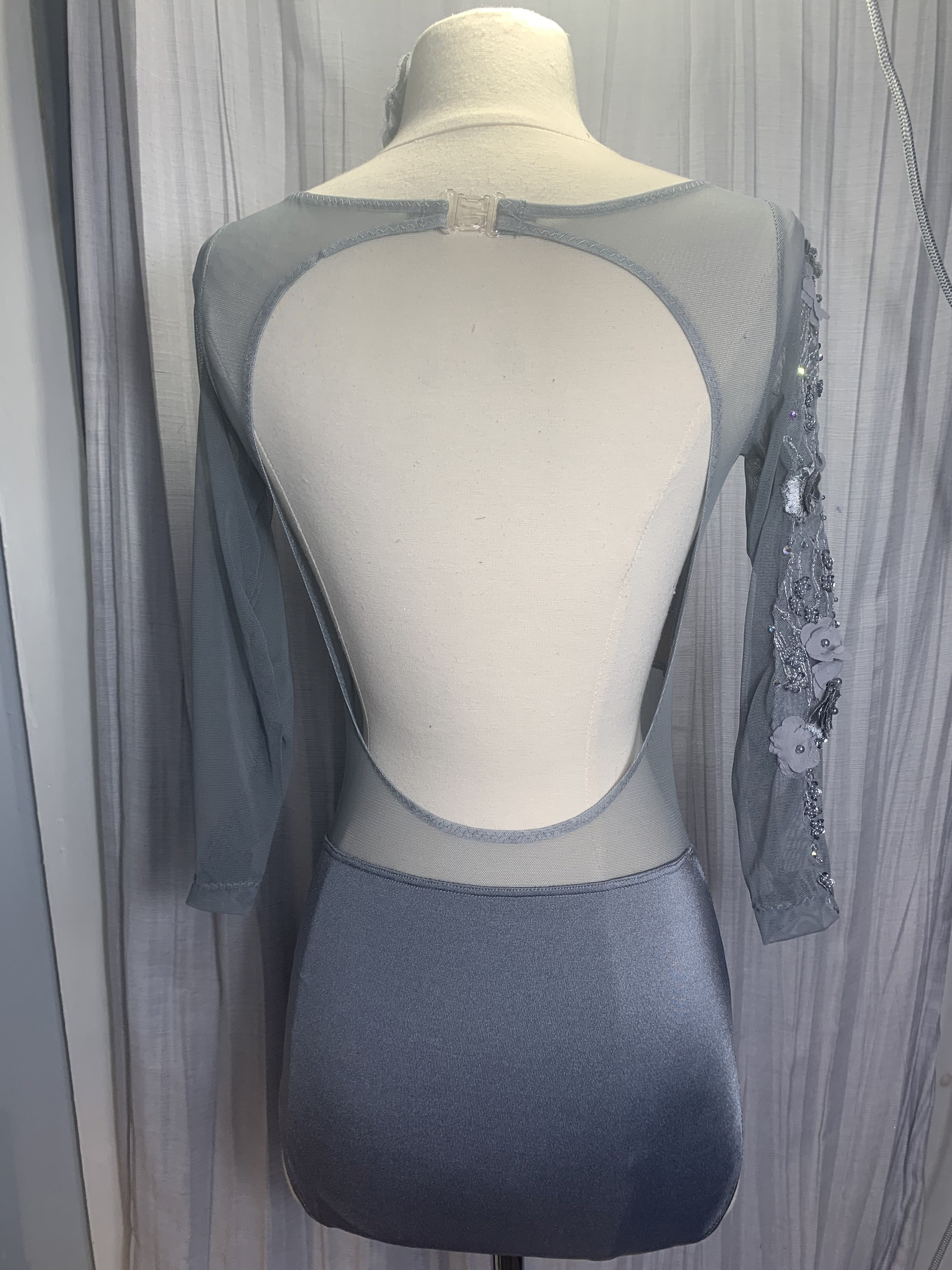 Contemporary Dance Costume Grey Dance Costume Custom Dance Etsy