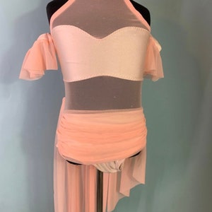 Lyrical dance Costume, pink lyrical dance costume, competition Dance Costume, dance costume, plain dance costume, dance costume base