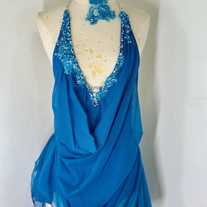Custom dance dress,  draped dance Costume, custom lyrical Dance Costume, competition Dance costume, dance costume, solo dance costume