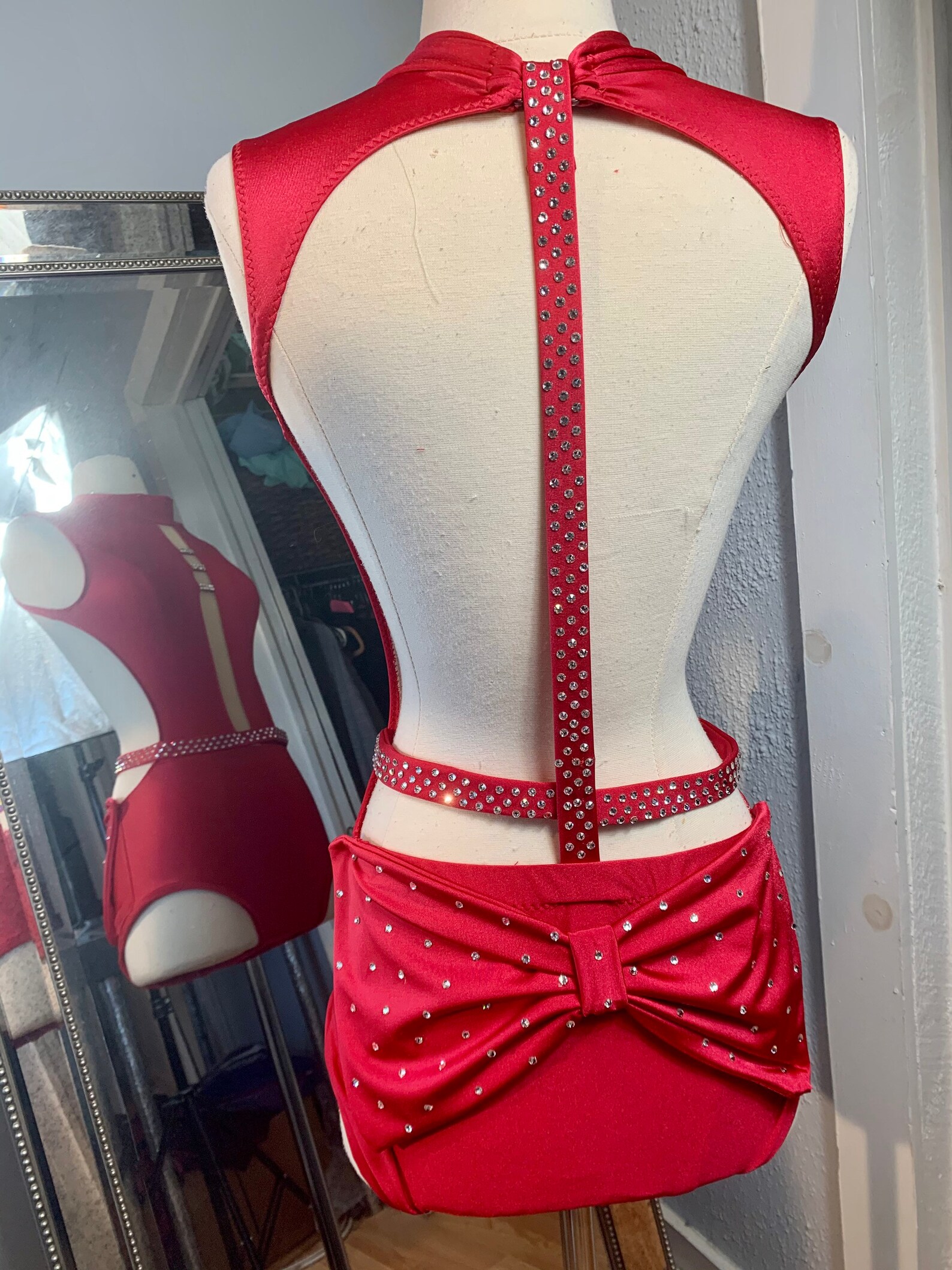 Jazz Costumejazz Dance Costume Rhinestoned Dance Costume Etsy