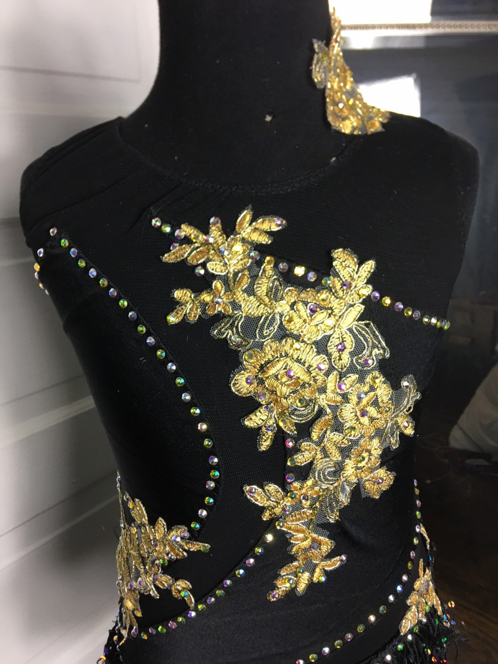 Jazz dance costume jazz costume velvet leotard black velvet Etsy