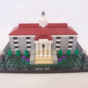 Wilson Hall - Custom Set with Authentic Bricks & Building Instructions
