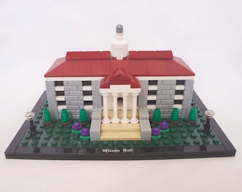 Wilson Hall - Custom Set with Authentic Bricks & Building Instructions
