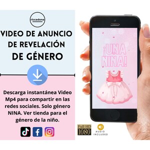 Descarga Instantánea De Video De Openbaring van Genero, Se NINA, Video De Anuncio De Embarazo Digital Para Redes Socials