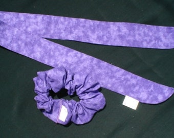 Purple Scrunchie and Hair Tie