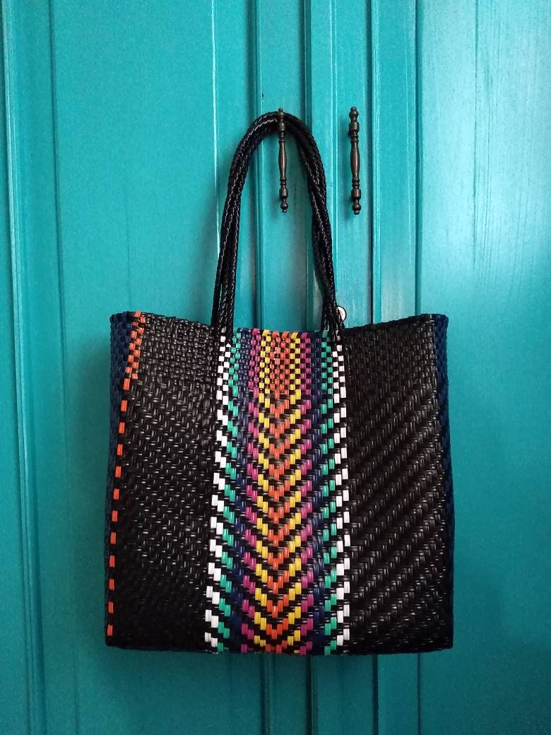 Bolsa de plástico hecha a mano Bolsa de playa Bolsa de | Etsy España