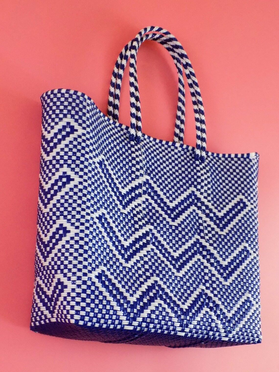 Handmade Plastic Bag Beach Bag Summer Bag Plastic Tote Etsy