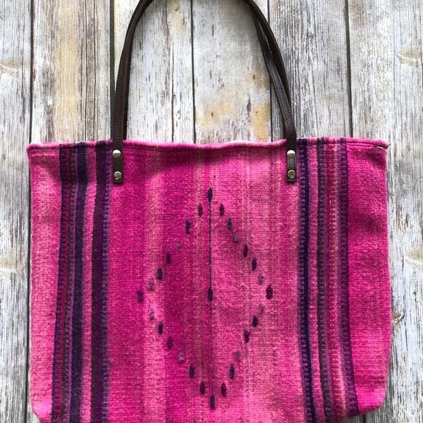 TOTE Bag, Zapotec Bags, Teotitlan del Valle Bag Mexican Bag, Oaxaca Bag , Wool Bag, Wool Crossbody Bag, Teotitlan del Valle Wool Bag