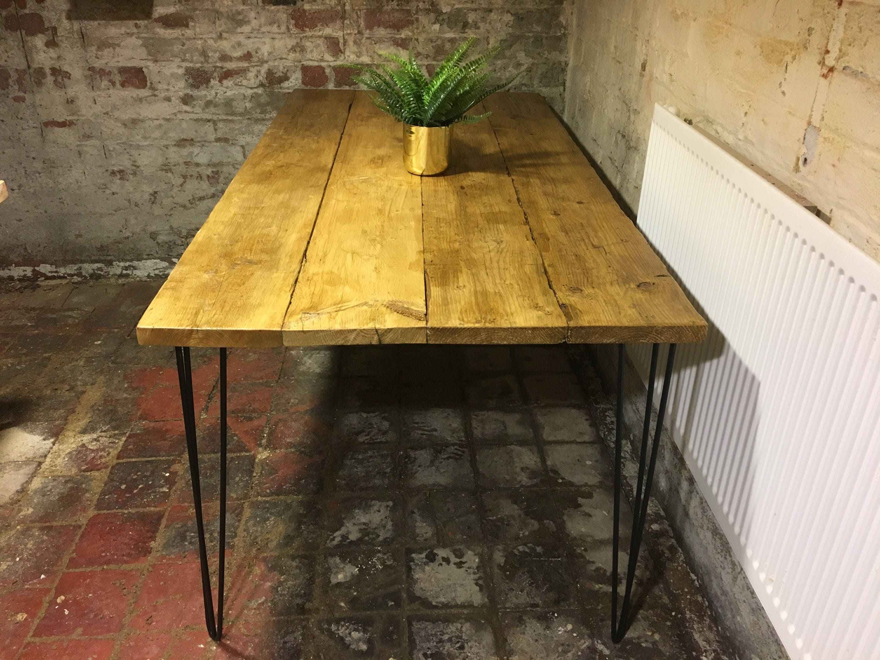 Stunning hand made dining table Etsy