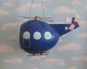 Helicopter Pinata, Personalize Pinata, Military Copter, Theme Party, Boy Birthday, Helicopter Party Decor. Helicopter Star, Original Design