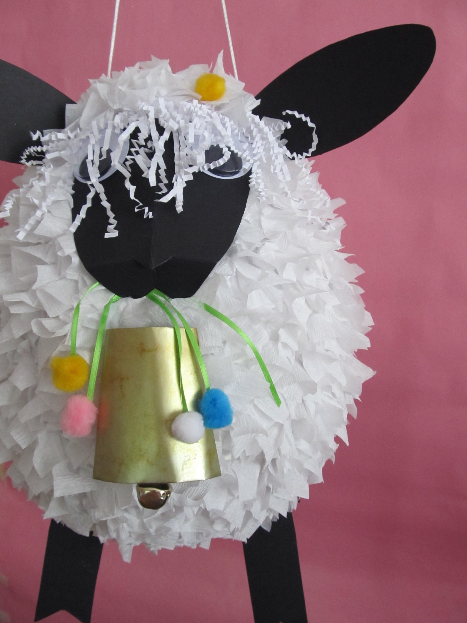 Little Lamb Pinata Fluffy Lamb Birthday Nature Pinata Etsy