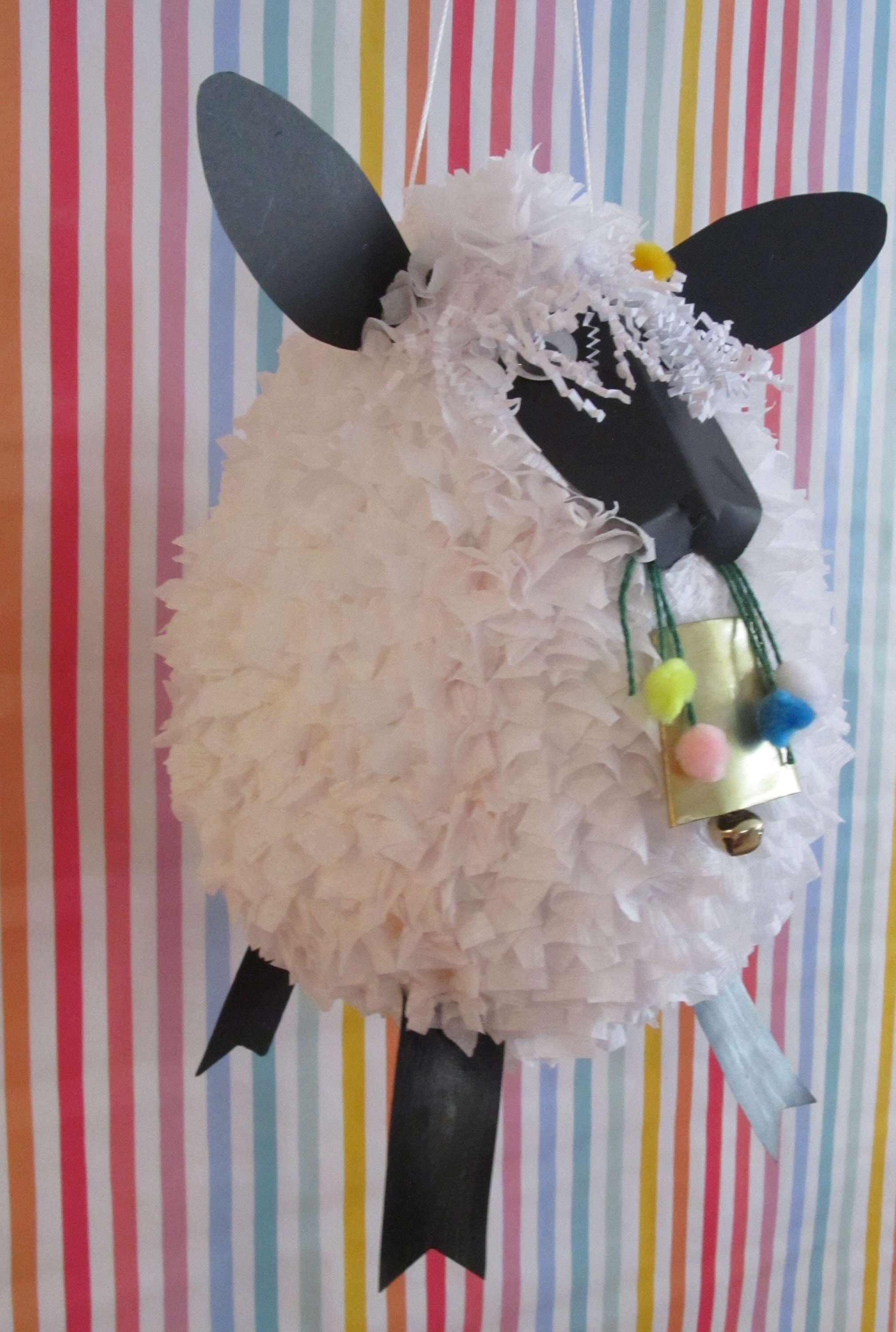 Little Lamb Pinata Fluffy Lamb Birthday Nature Pinata Etsy